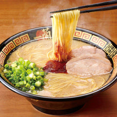 Ichiran ramen assembled bowl visual, inviting a comforting, restaurant-worthy meal at home.