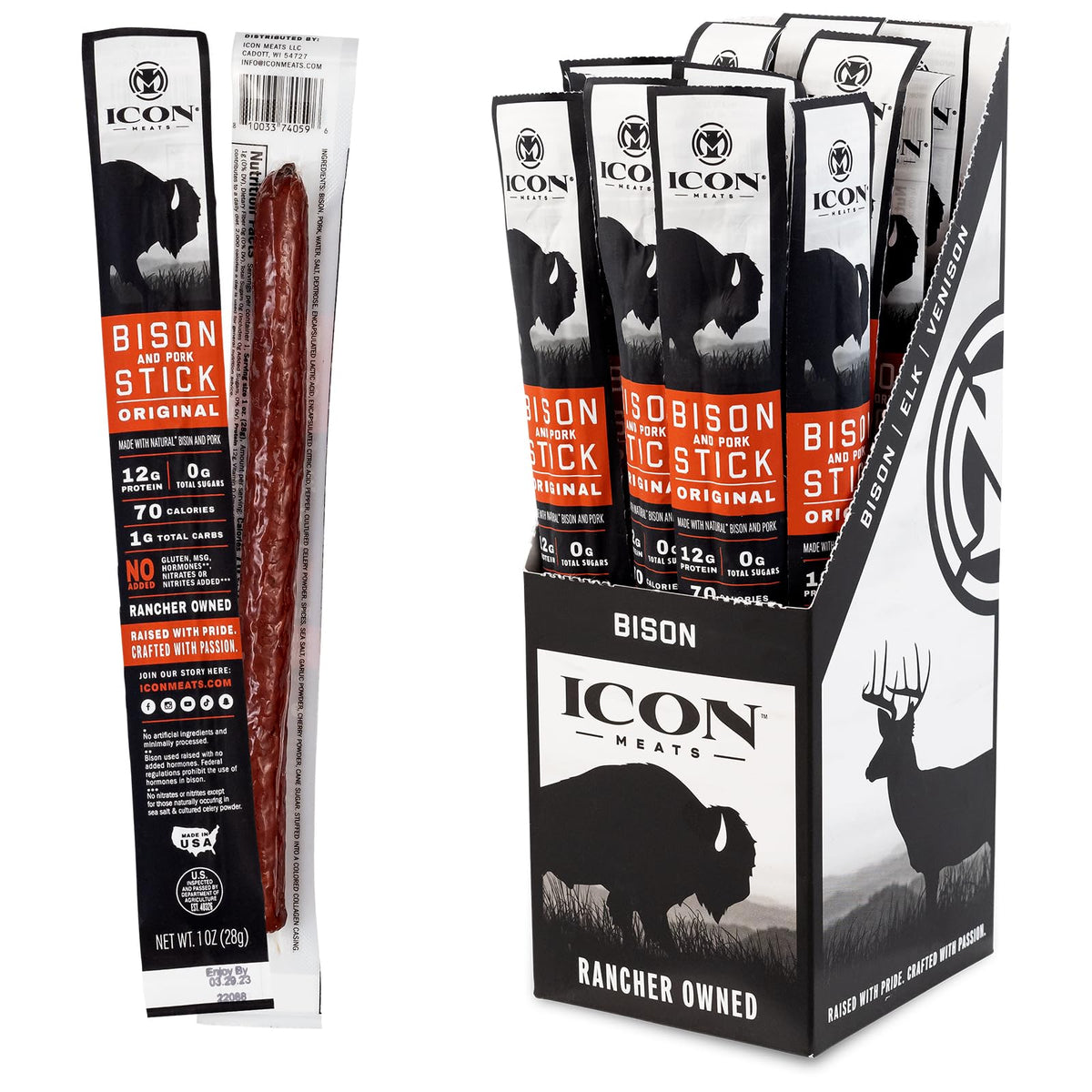 ICON Meats original flavor sticks ready for on-the-go protein