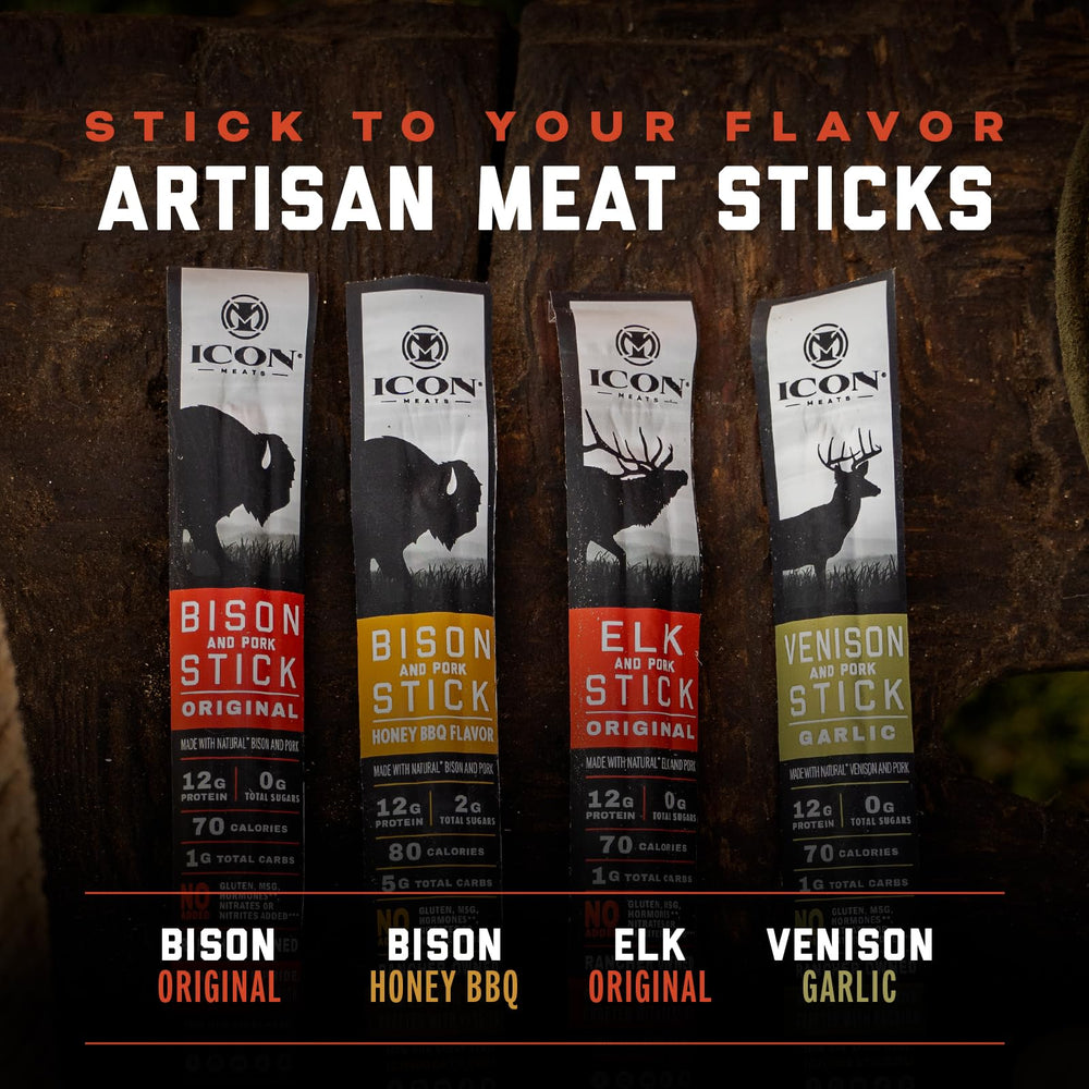 ICON Meats individually wrapped sticks for easy snacking