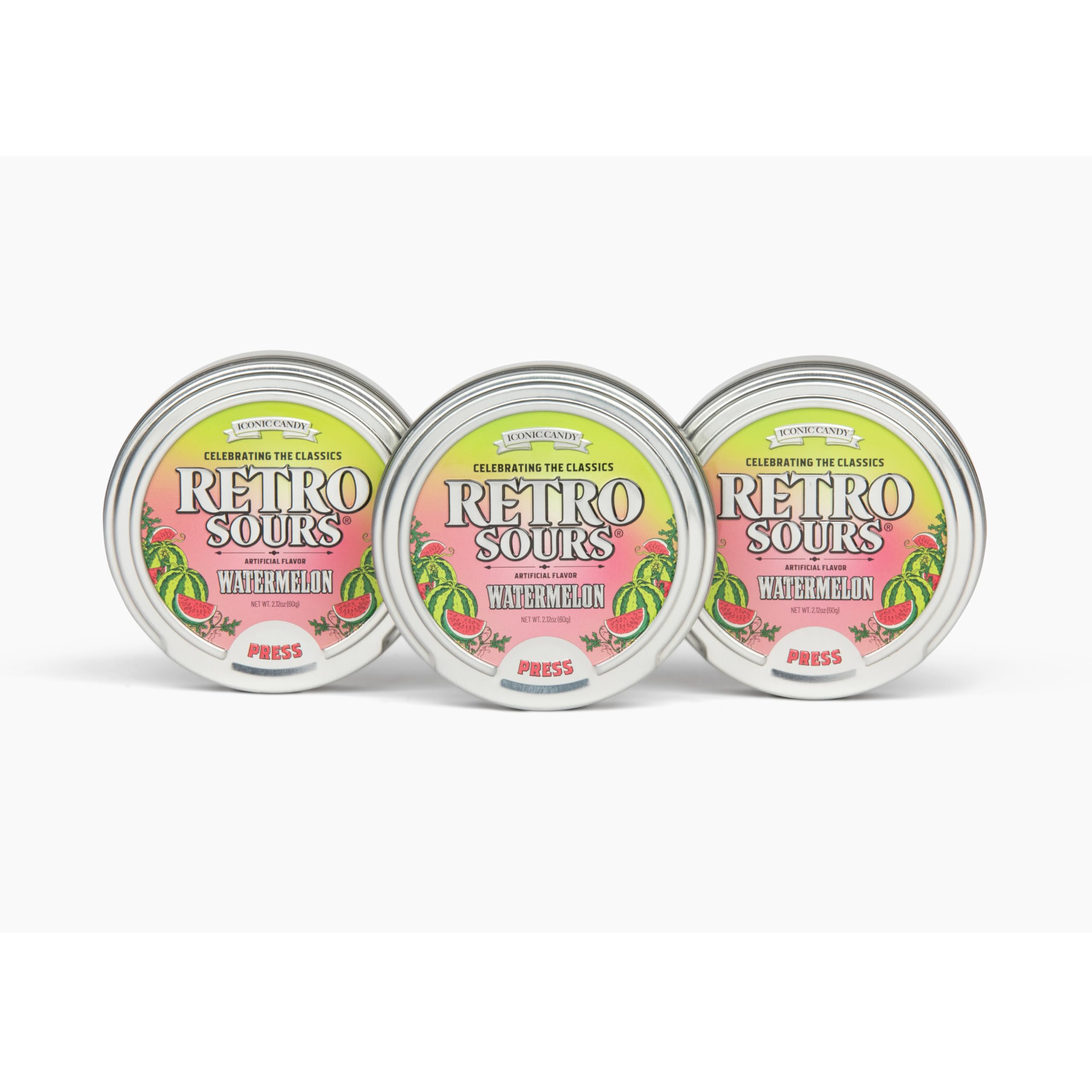 Iconic Candy Retro Sours Watermelon snack enhances retro snack moments.