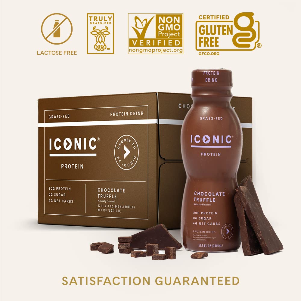 ICONIC Chocolate Truffle ready-to-drink bottle is perfect for busy mornings.