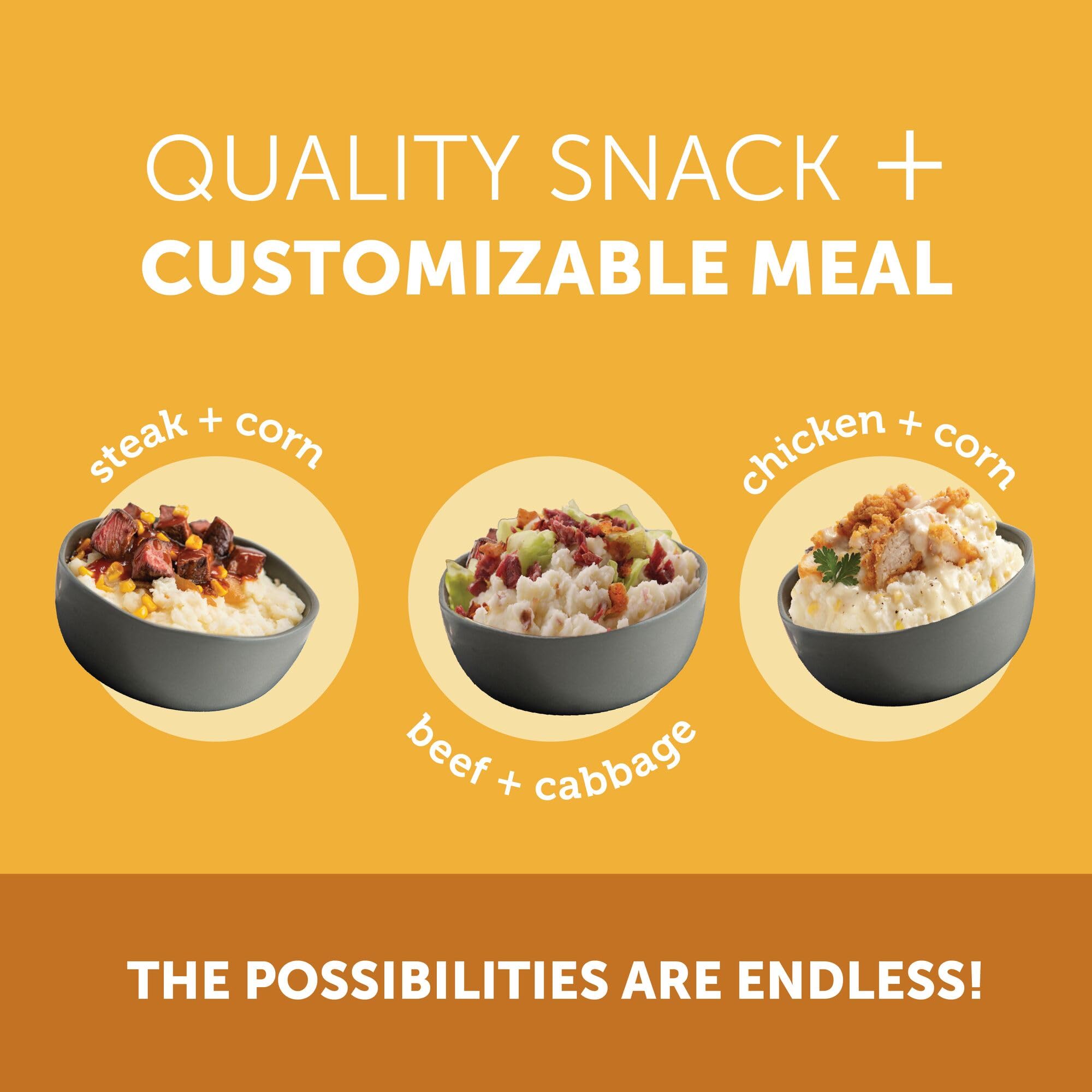 Idahoan Buttery Golden Selects pouch on the kitchen counter for quick prep