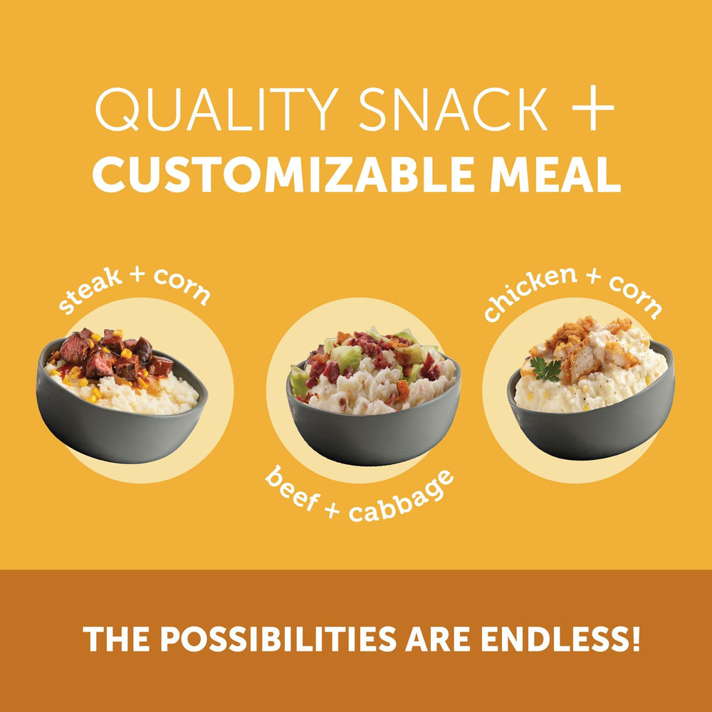 Idahoan Buttery Golden Selects pouch on the kitchen counter for quick prep