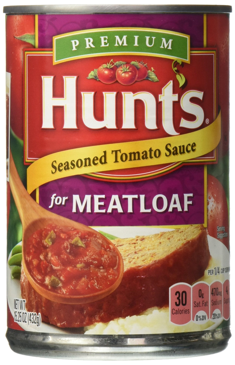Idahoan Hunt's Seasoned For Meatloaf Tomato Sauce can opened for a quick bake