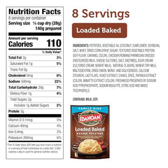 Idahoan Loaded Baked Mashed Potatoes ready to heat in 4 minutes.