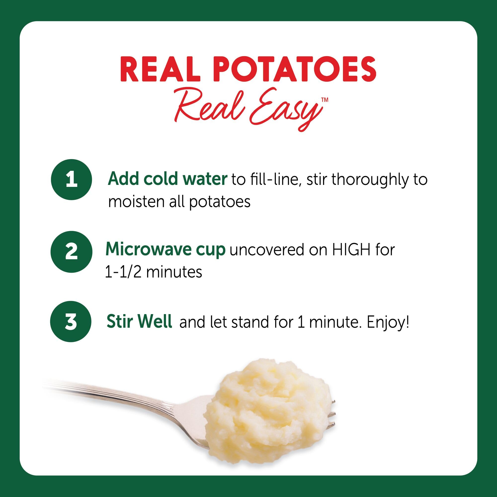 Idahoan Roasted Garlic four-pack cups offer value for family dinners.