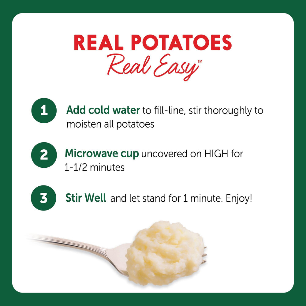 Idahoan Roasted Garlic four-pack cups offer value for family dinners.