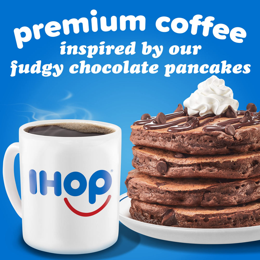 IHOP K-Cup pod installed for a quick cup.