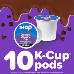 IHOP K-Cup pod lid open, ready for single-serve brewing.