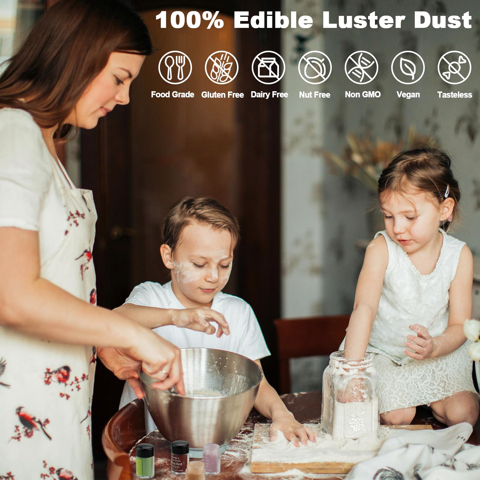 iienjoy edible glitter on strawberries for colorful dessert accents
