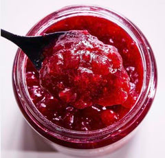 IKEA Sylt Lingonberry preserves beside pancakes for a bright topping.