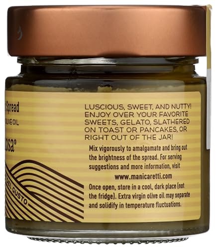 Close-up of Sicilian pistachio paste used in Il Colle Del Gusto Pistacchiosa.