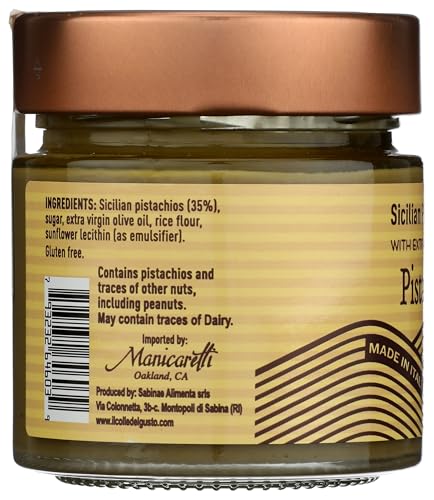 Il Colle Del Gusto Pistacchiosa drizzle over yogurt for a nutty breakfast boost.