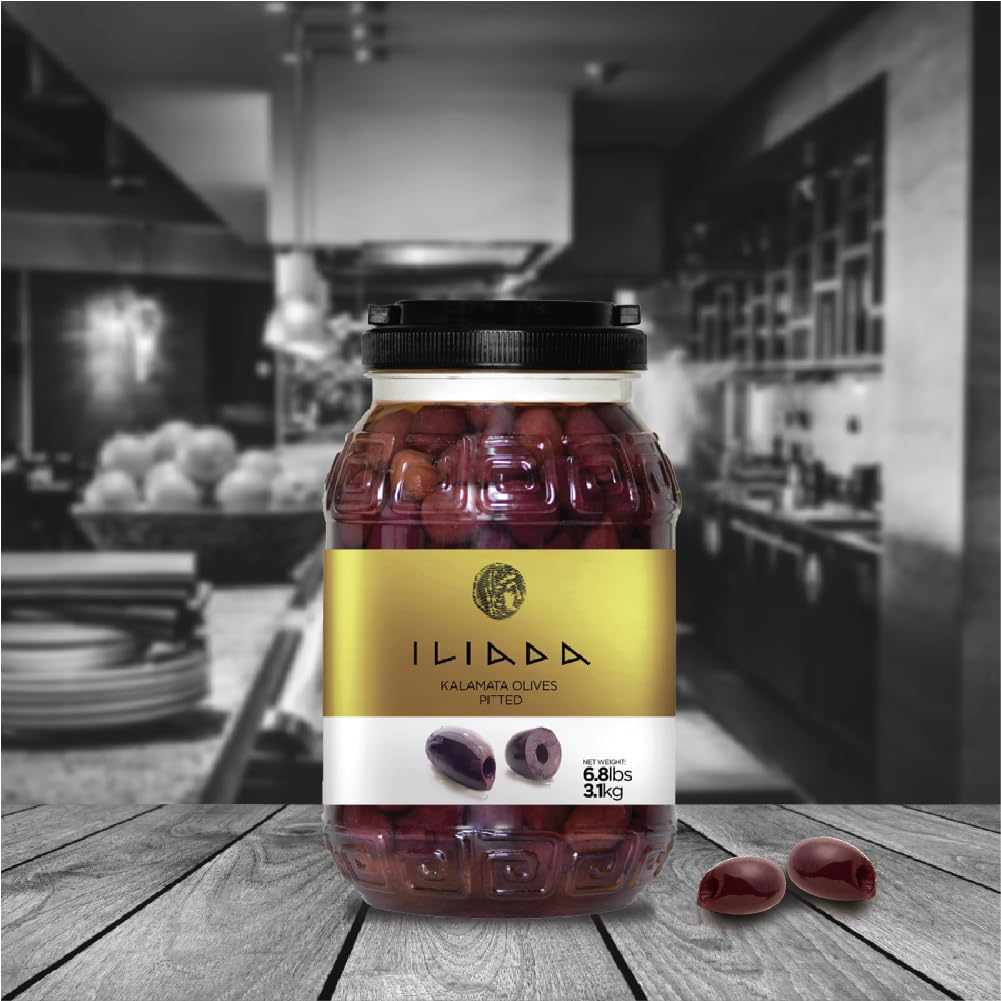 Iliada Kalamata olives appetizer platter, perfect for entertaining.