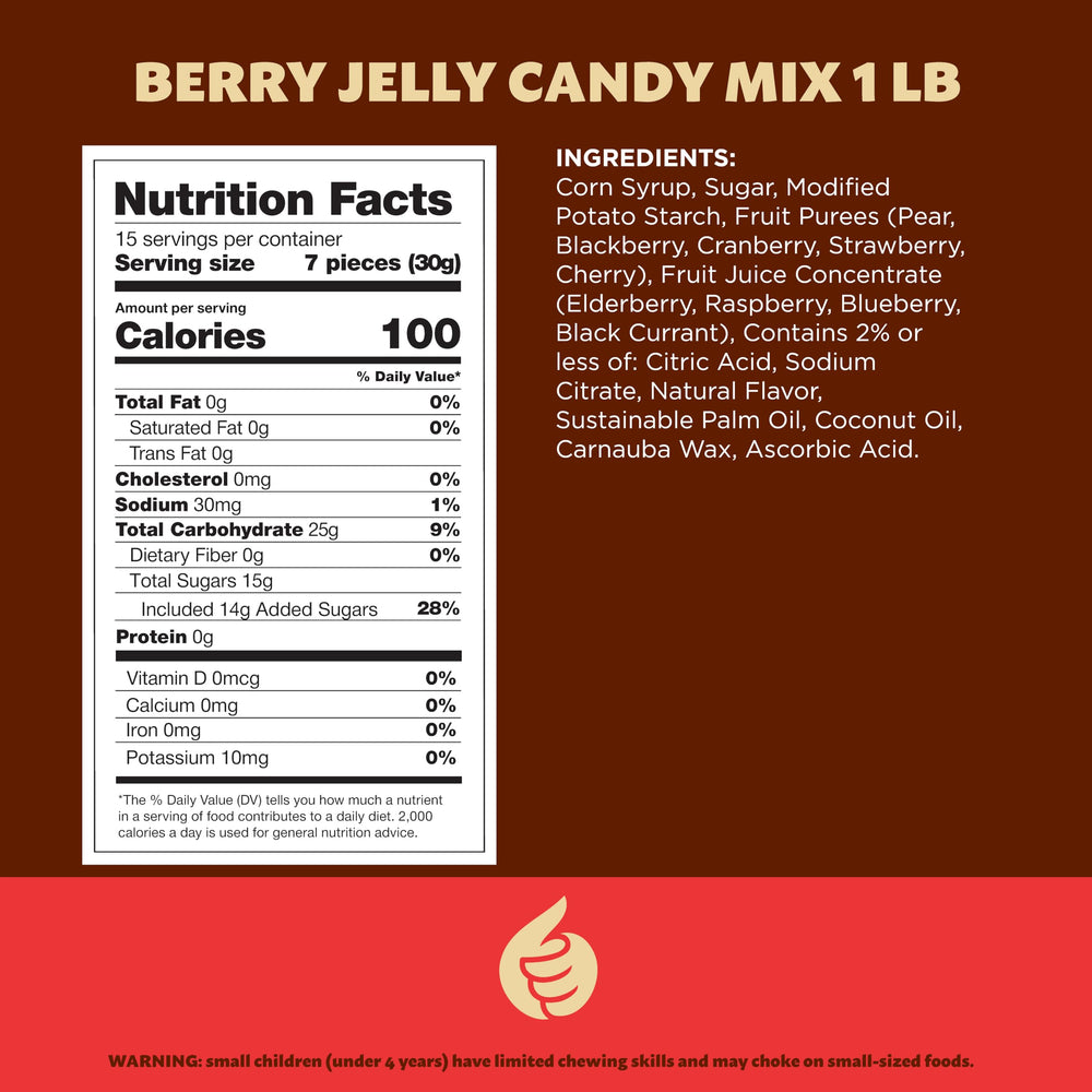 ILIKE Berry Jelly Candy Mix cherry gummy with bold fruit notes
