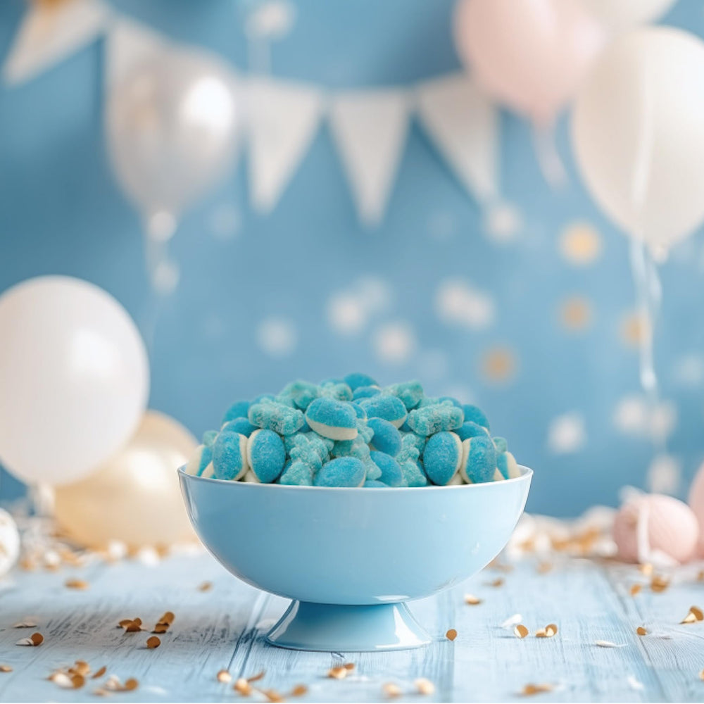 ILIKE! Perfect party candy for baby showers and gender reveals.