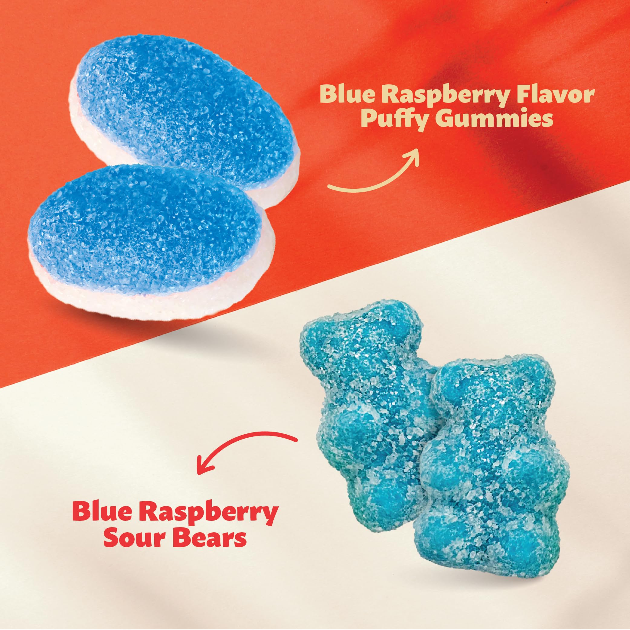 ILIKE! Blue Gummy Candy Mix bag ideal for cake toppers and displays.
