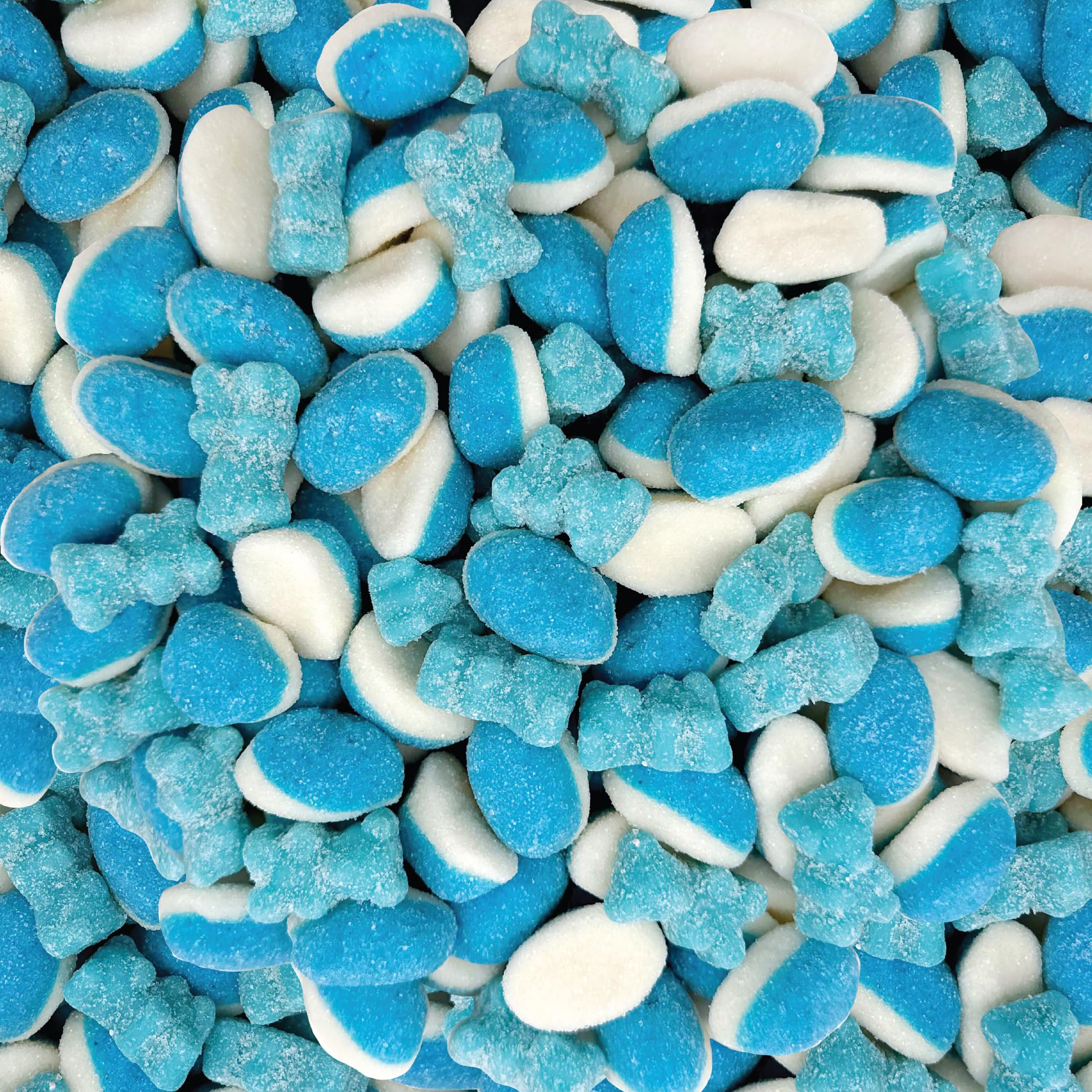 ILIKE! Blue Raspberry Puffs bag adds bright color and chewy texture for party snacks.