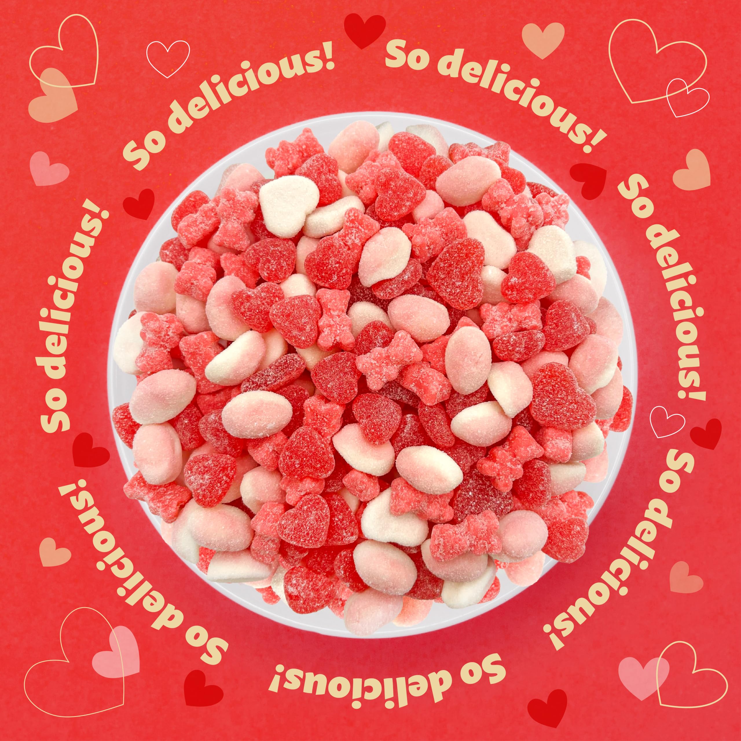 ILIKE! Bright pink candy display ideal for baby showers and gender reveals.
