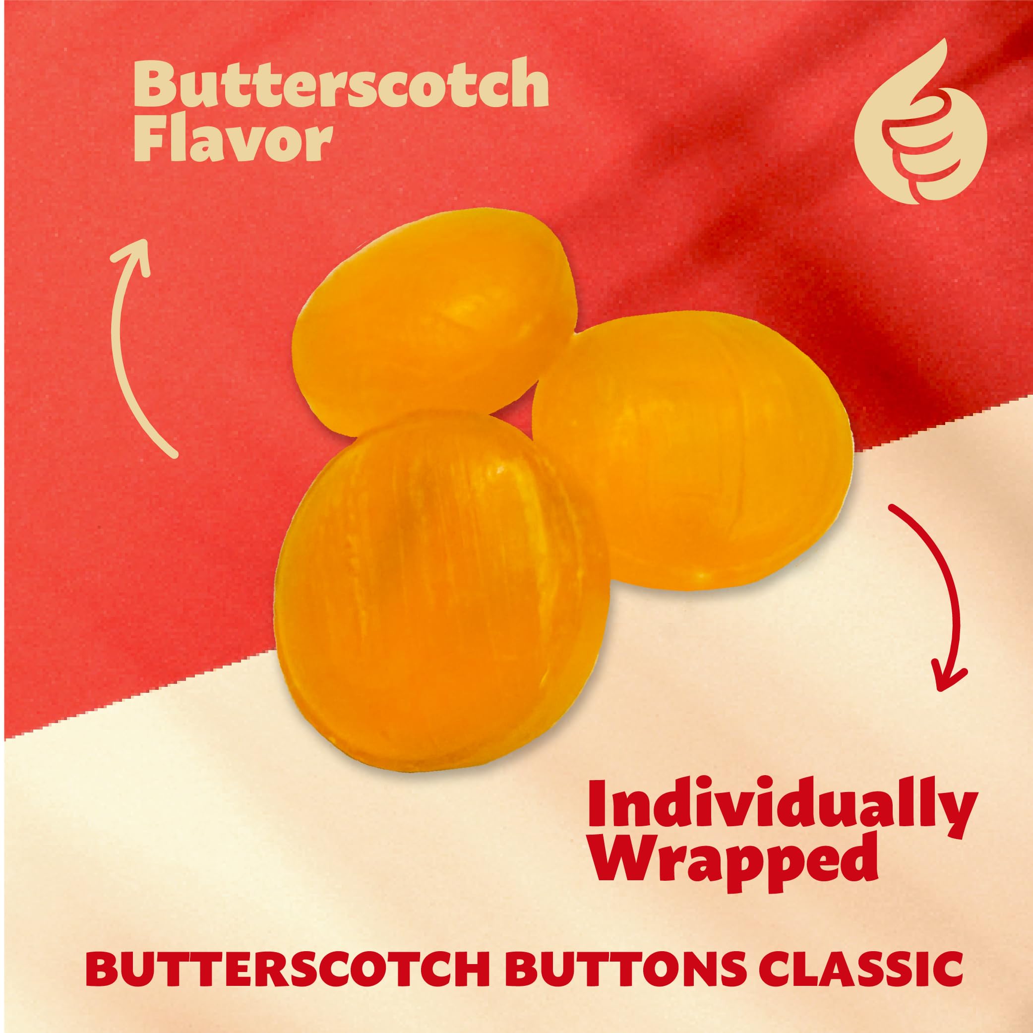 ILike! Butterscotch Buttons on a dessert plate for a sweet finish.