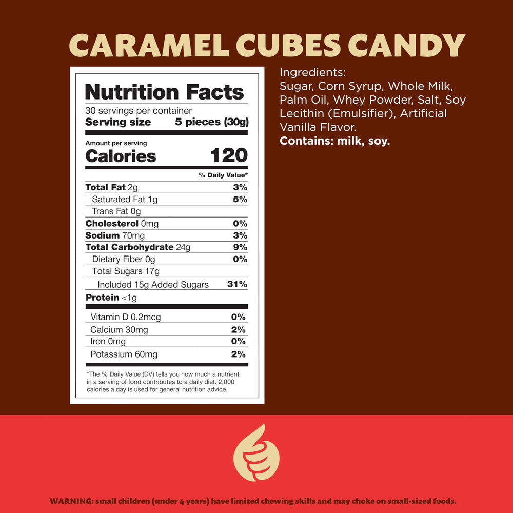 ILIKE! individually wrapped vanilla caramel cubes for fresh gifting