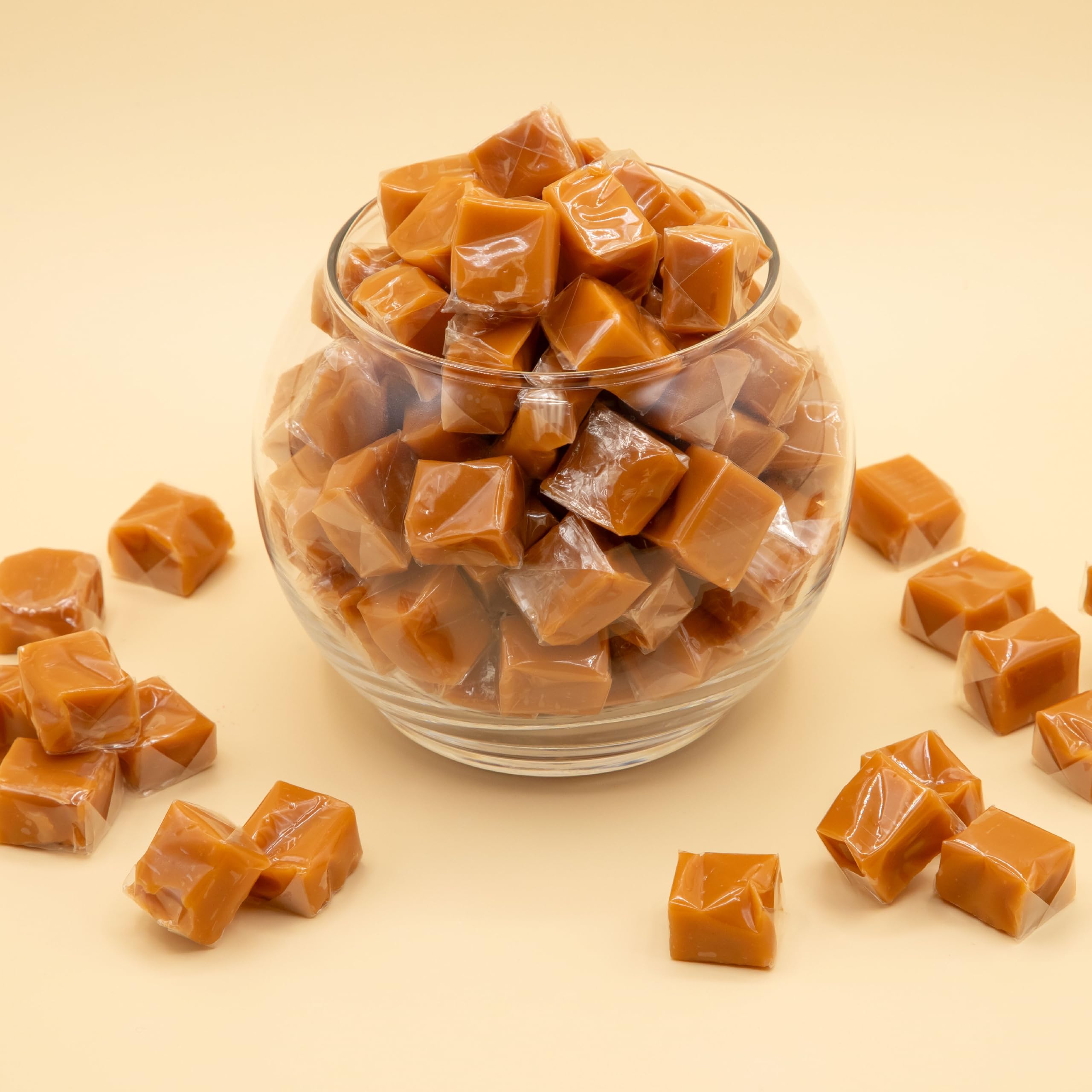 ILIKE! melting caramel cubes into a smooth sauce for desserts