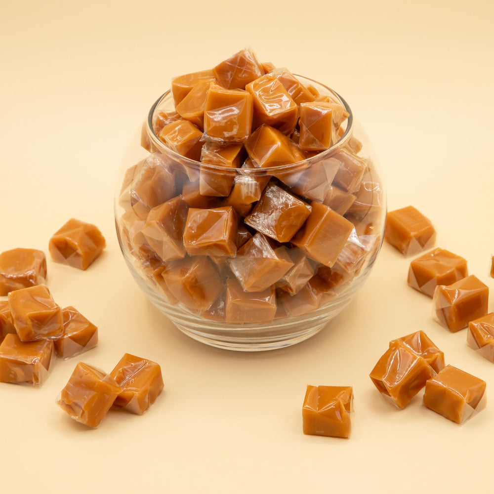 ILIKE! melting caramel cubes into a smooth sauce for desserts