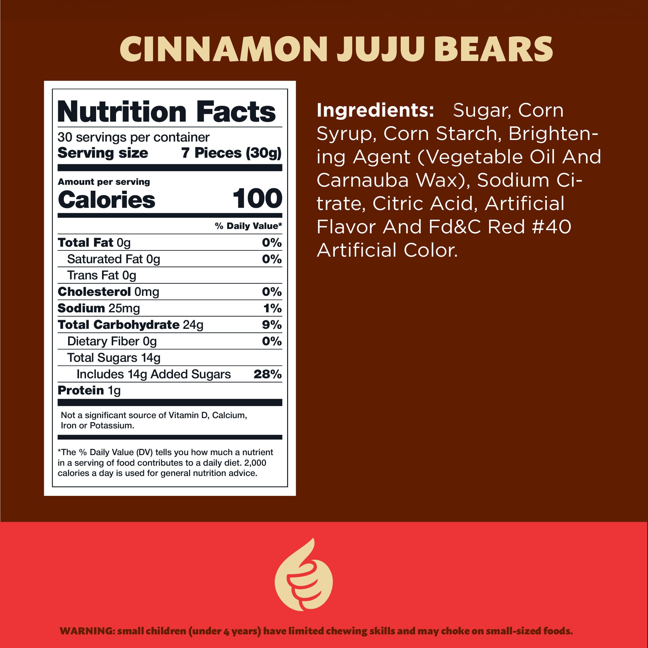 ilike cinnamon bears regular-size chewy bears with bold cinnamon flavor