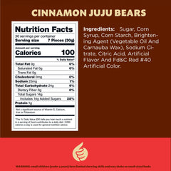 ilike cinnamon bears regular-size chewy bears with bold cinnamon flavor
