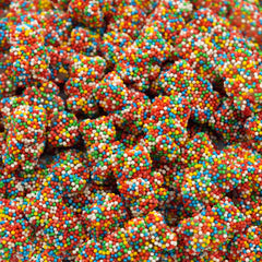 ILIKE! Crunchy Gummi Bears 1lb bag with rainbow nonpareil coating for festive snacking.