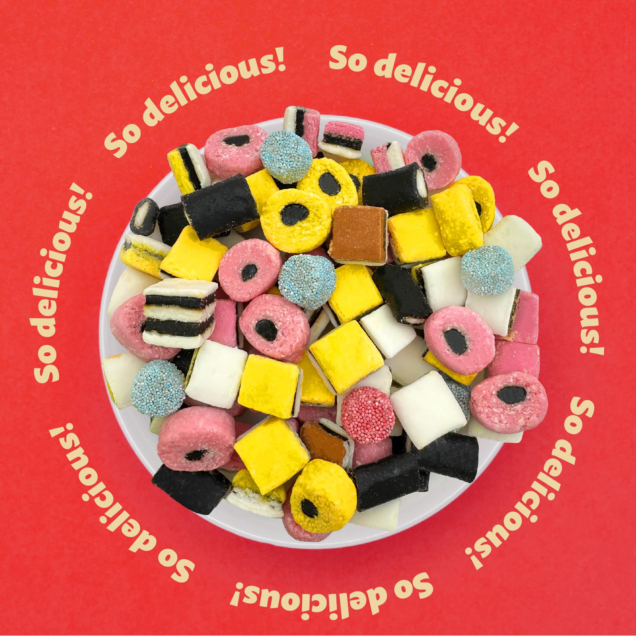 ILIKE! Strawberry, coconut, lemon, and aniseed flavors delivering distinct soft candy sensations.