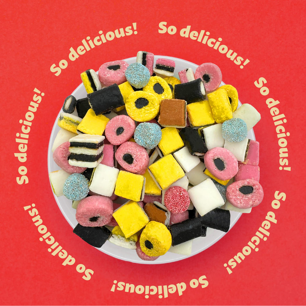 ILIKE! Strawberry, coconut, lemon, and aniseed flavors delivering distinct soft candy sensations.