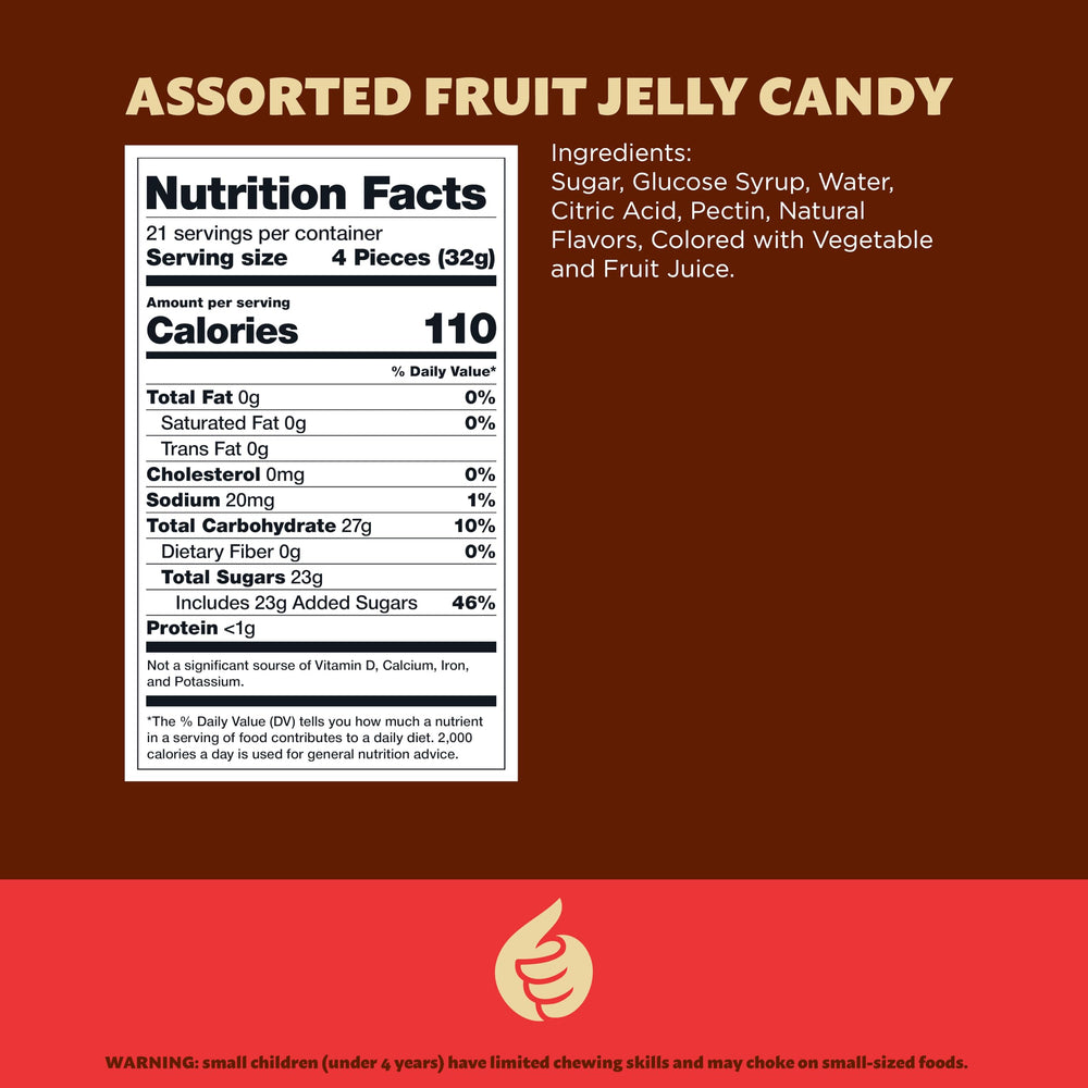ILIKE Fida Bonelle orange jelly slices as a juicy office snack.