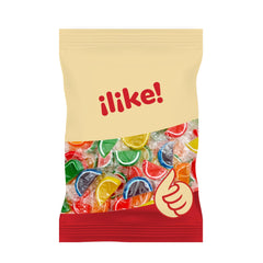 ILIKE! Agar-based jelly slices, gelatin-free option for a sweet snack.