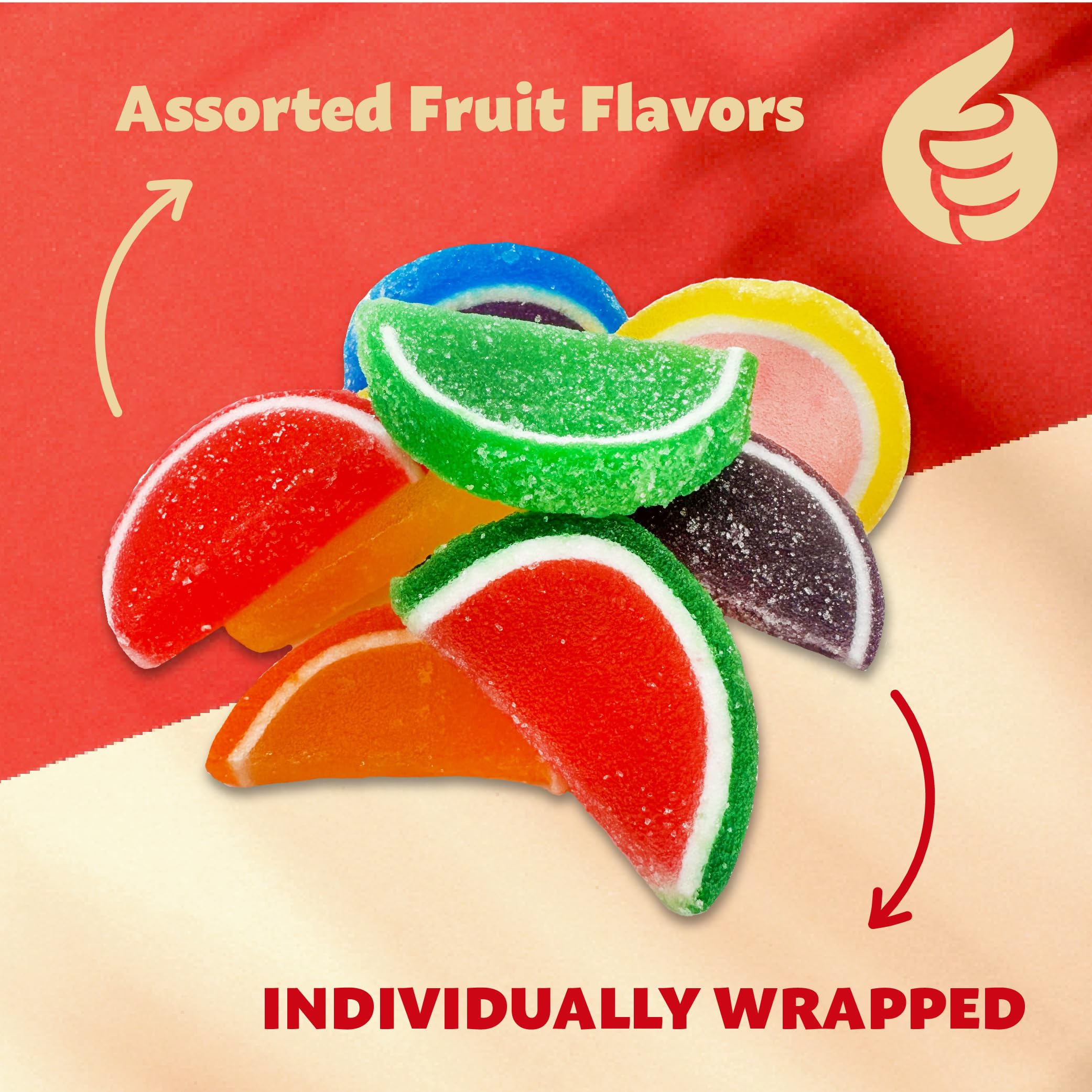 ILIKE! Vibrant Easter candy bowls with assorted fruit slices for buffets.