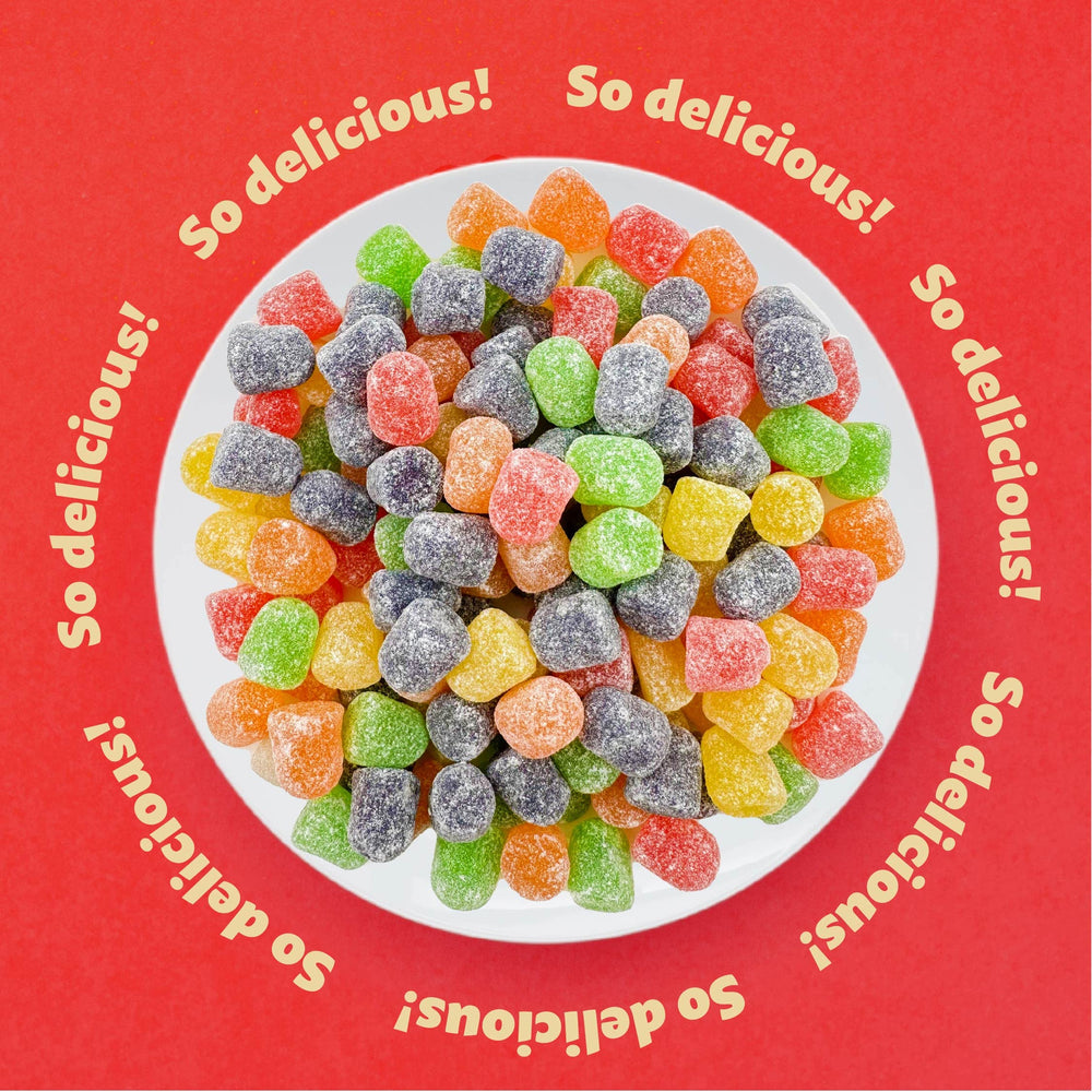ILIKE! Gum Drops on gingerbread houses add color and sweetness.