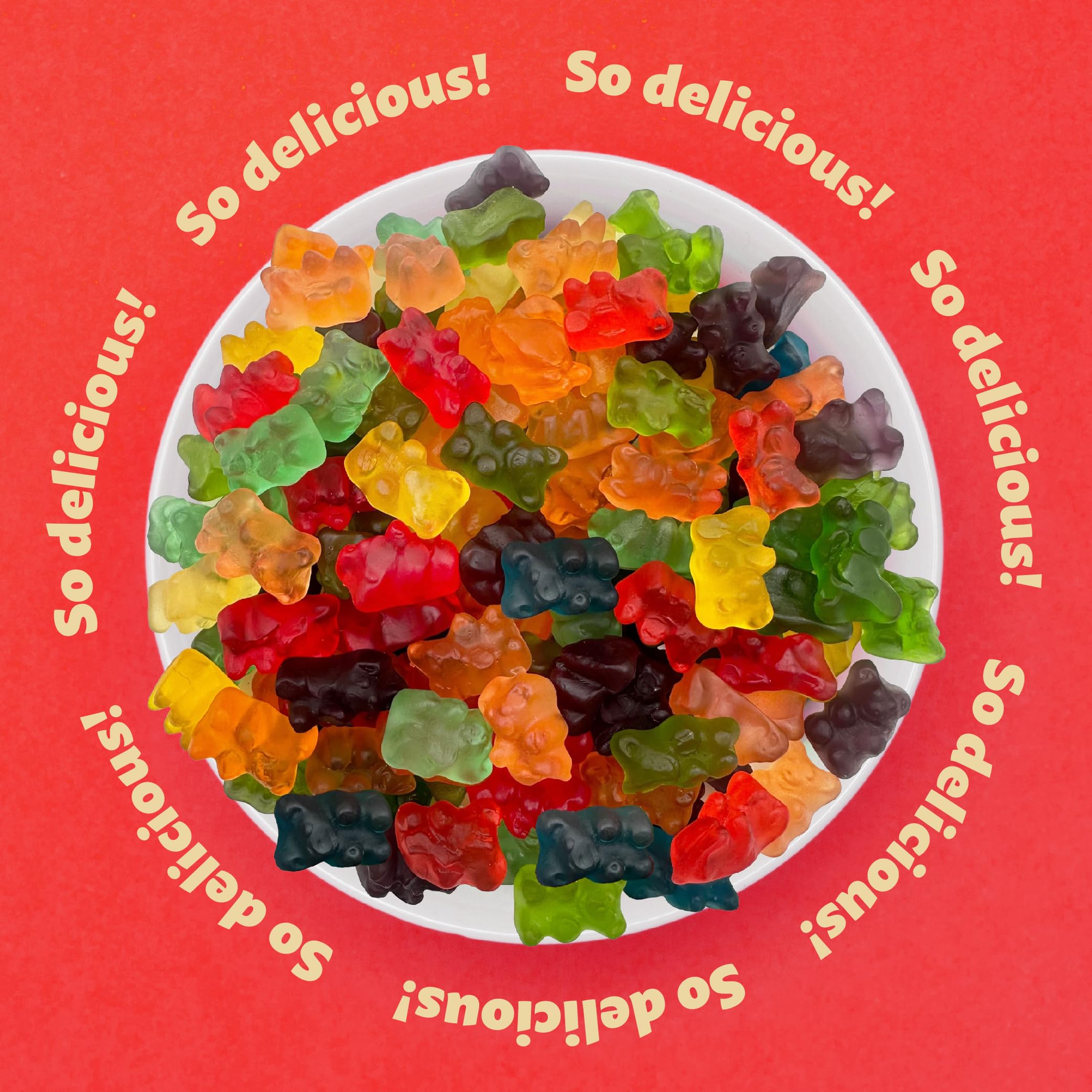 ILIKE! Gummi Bears candy buffet display adds color and fun to events.