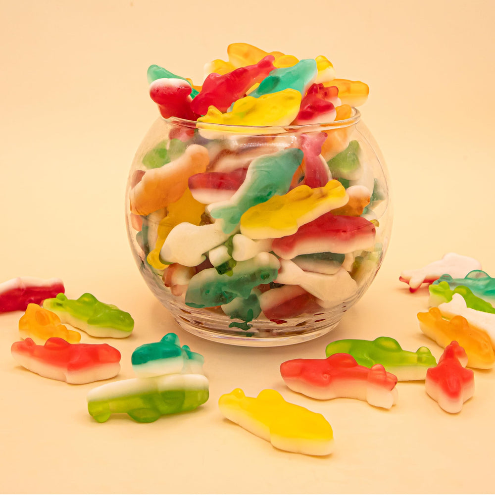 ILIKE! Gummy Sharks soft chewy texture delivers a satisfying bite for snacking.