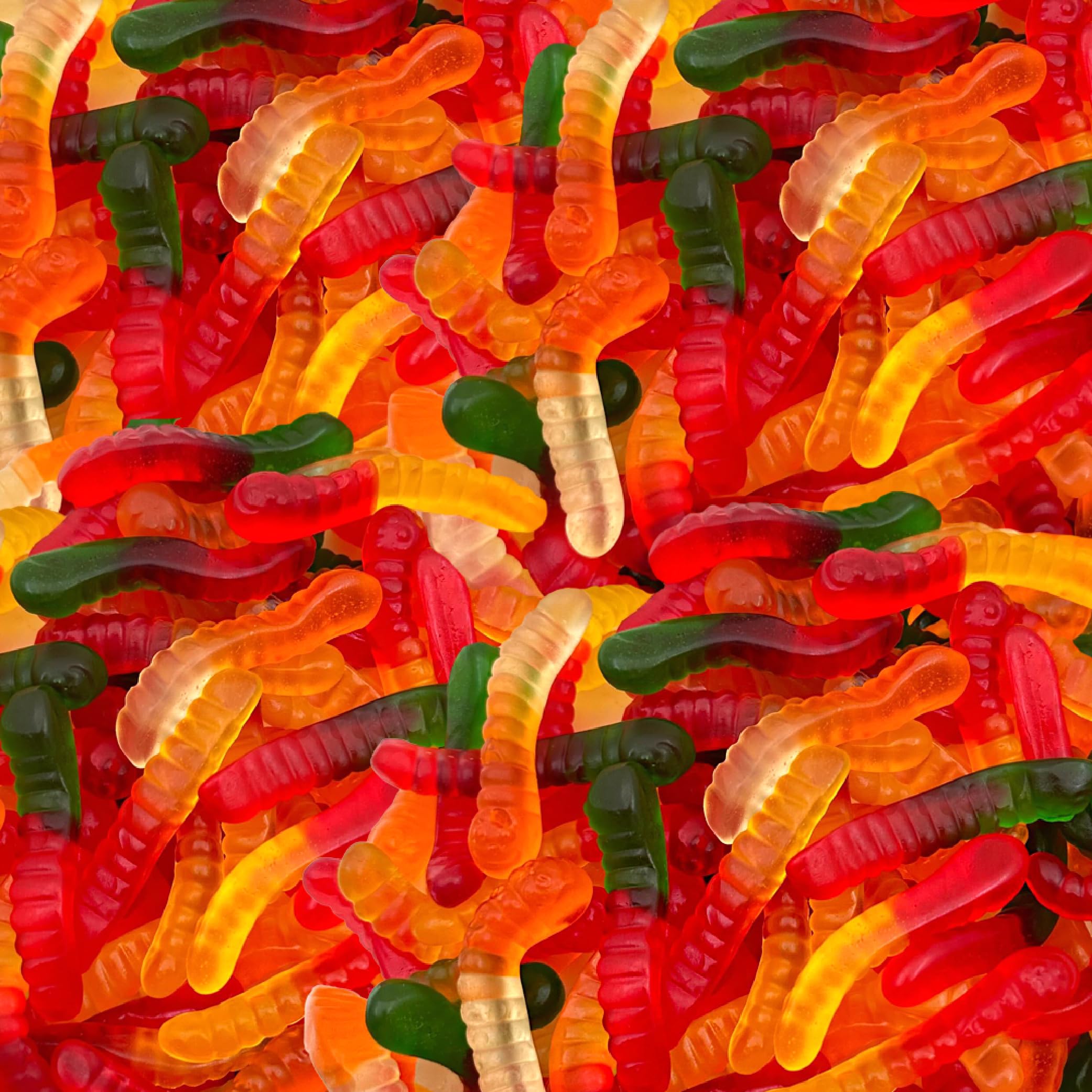 ILike Gummy Worms 1lb bag with assorted fruit flavors for party snacking