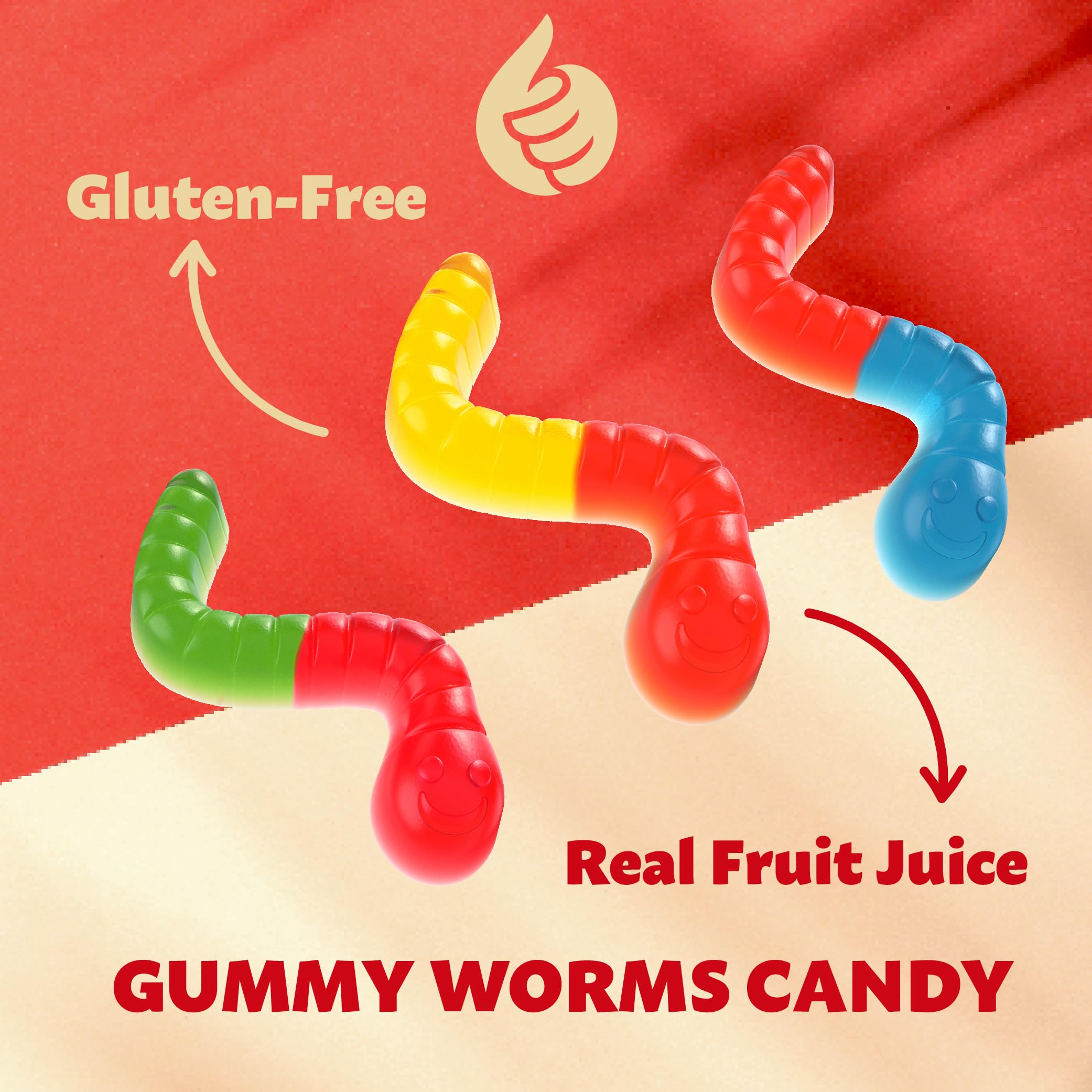ILIKE! Gummy Worms pineapple flavor brightens party treats.