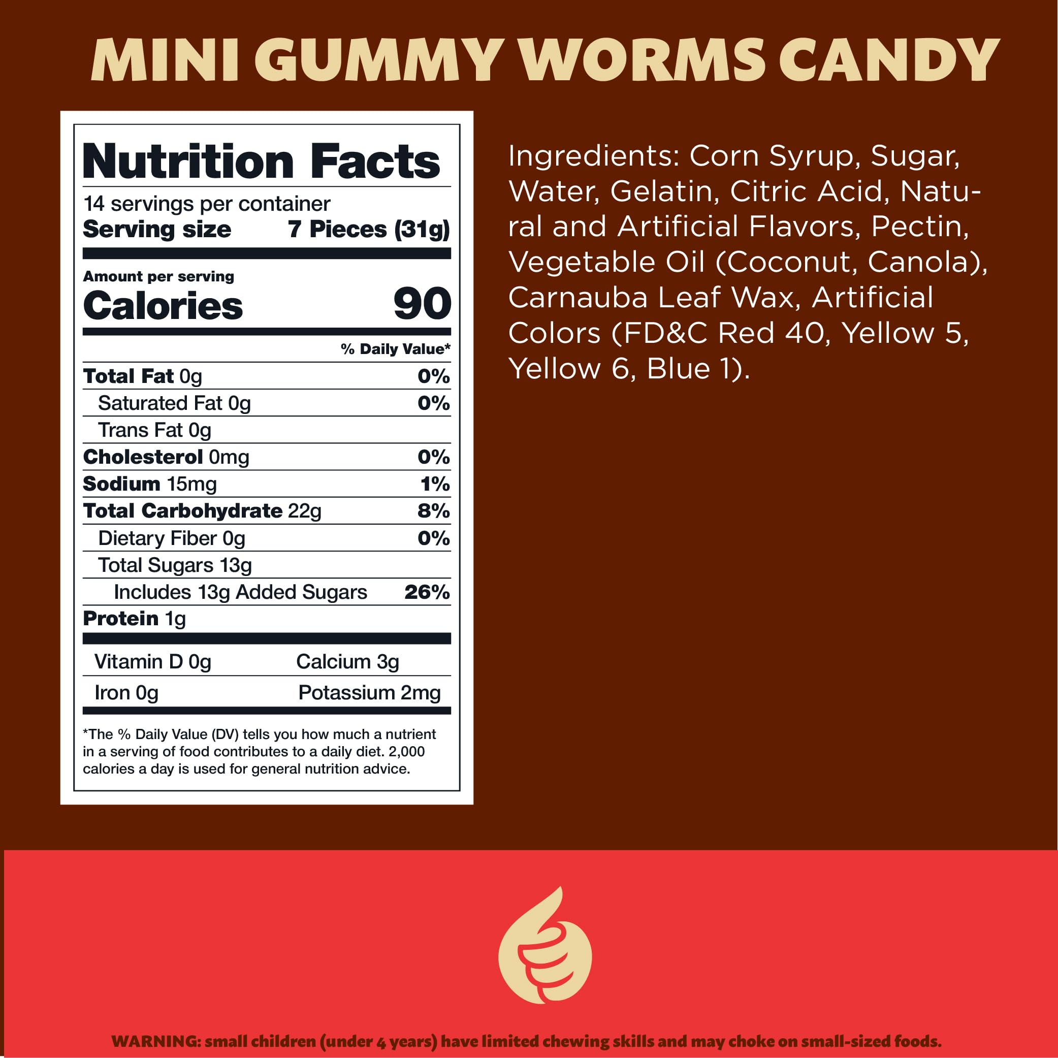 ILIKE Gummy Worms soft chewy texture ideal for desserts and candy jars