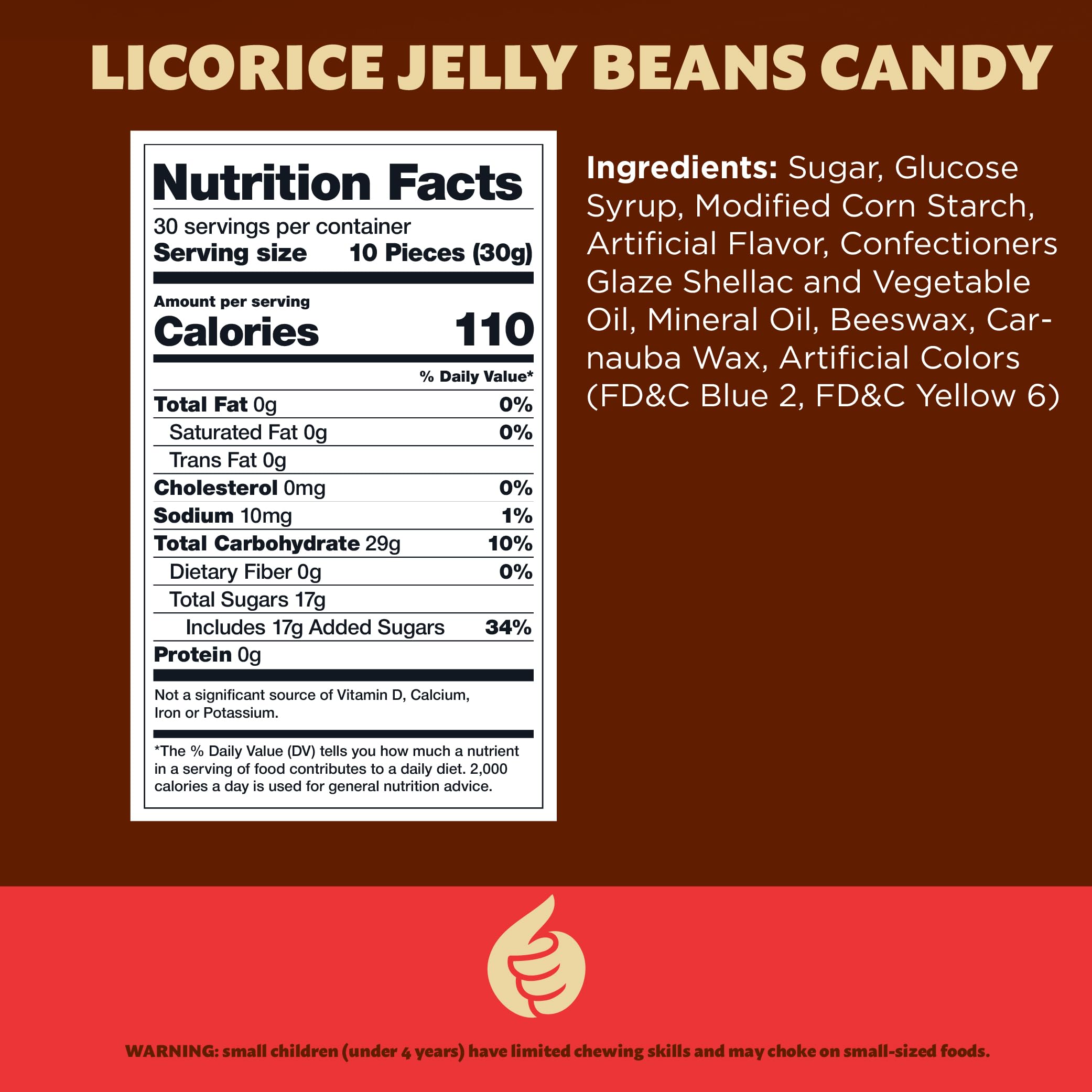 ILIKE licorice jelly beans closeup showing jet black glossy finish