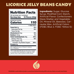 ILIKE licorice jelly beans closeup showing jet black glossy finish