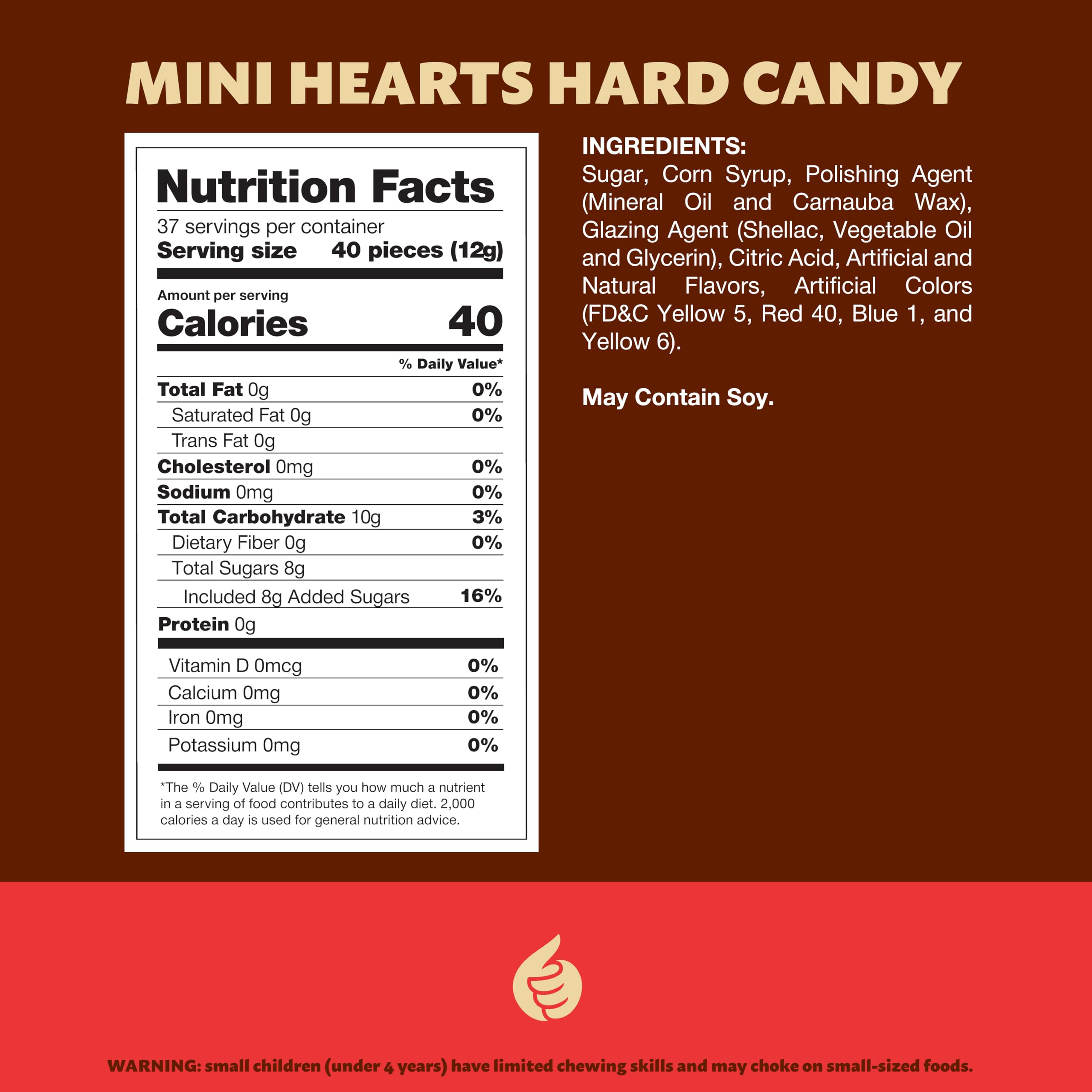 ILIKE! Mini Candy Hearts orange flavor adds tangy color to desserts and snack bowls