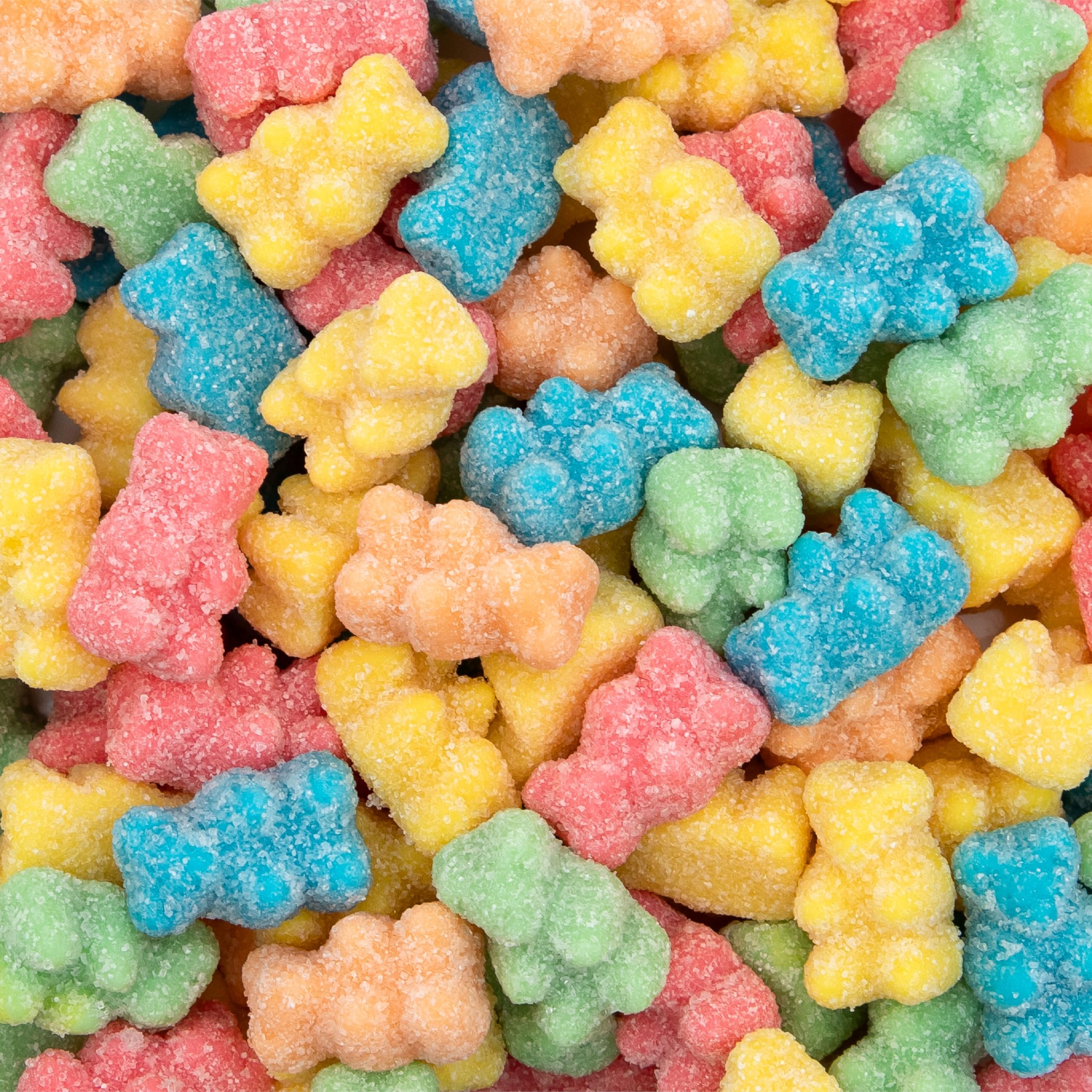 ILIKE Neon Sour Gummi Bears bag with vibrant colors for party snacking and dessert decorating.