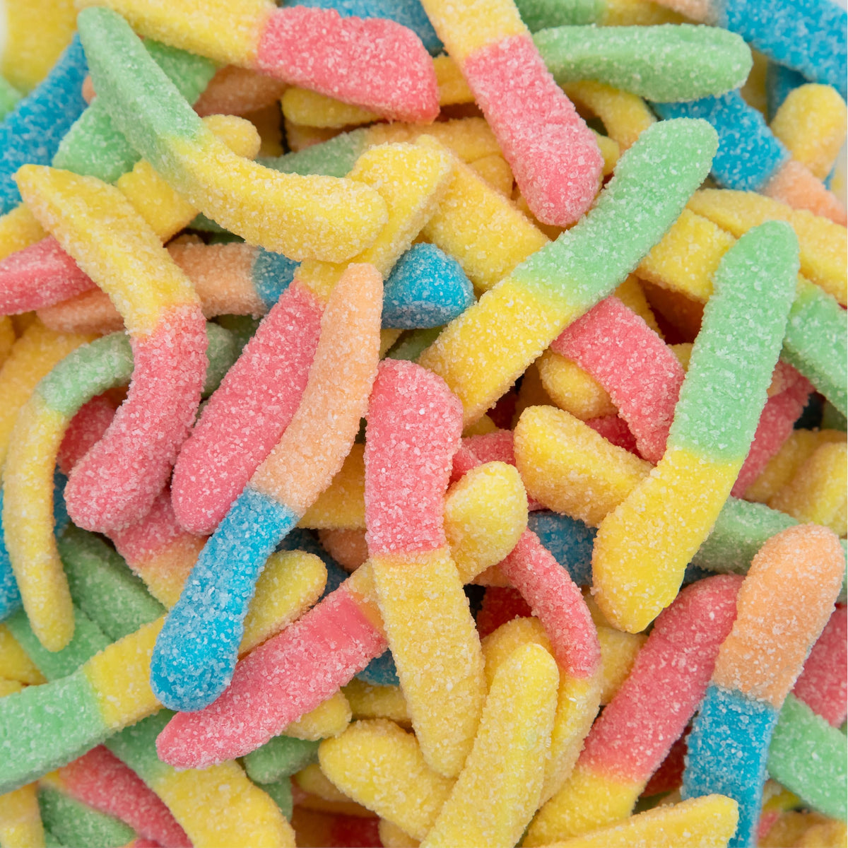 ILIKE! Neon Sour Gummy Worms in 2lb bag for shareable snacking