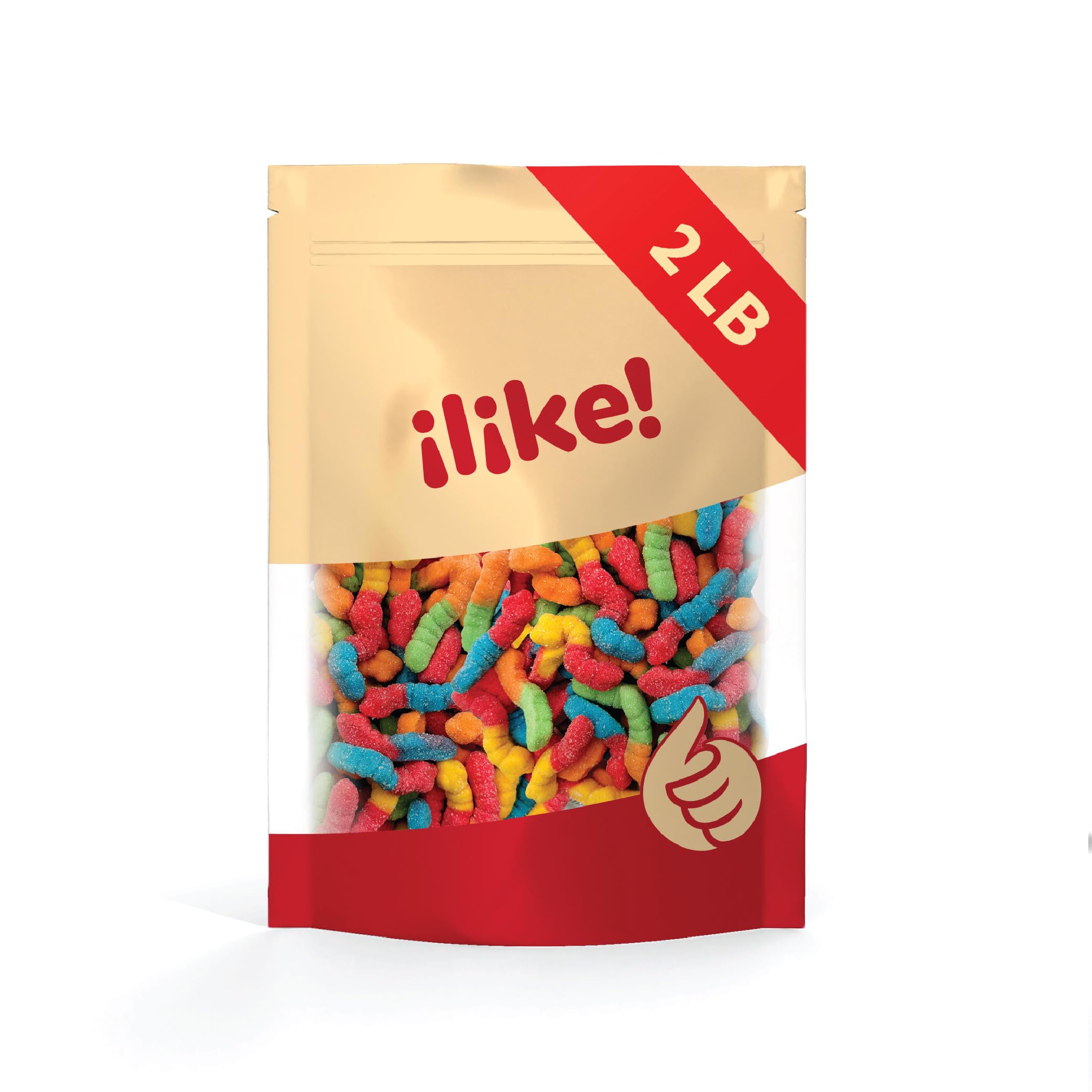 ILIKE! Neon Sour Gummy Worms for edible crafts — kids' decor and activity ideas.
