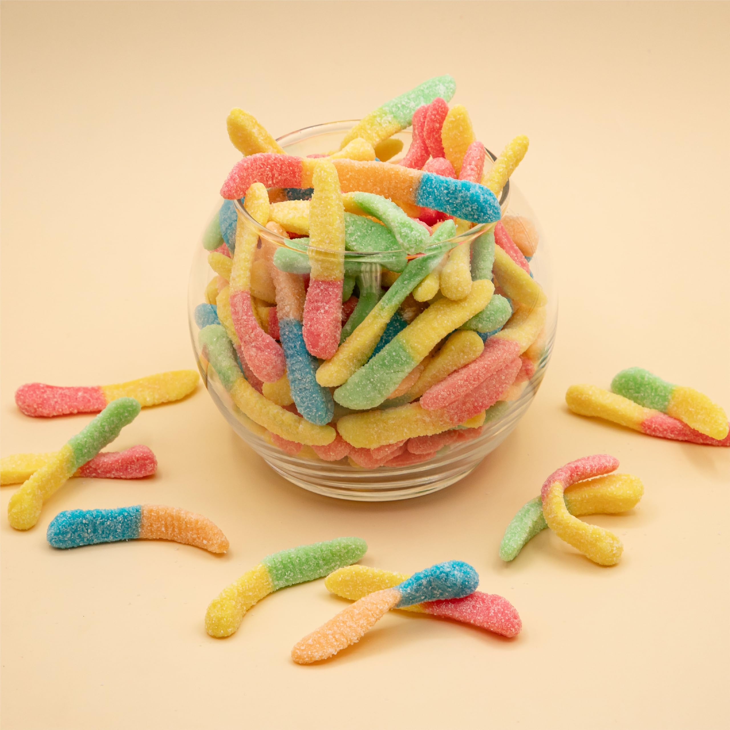 ILIKE! Neon Sour Gummy Worms at Easter buffets for colorful treats