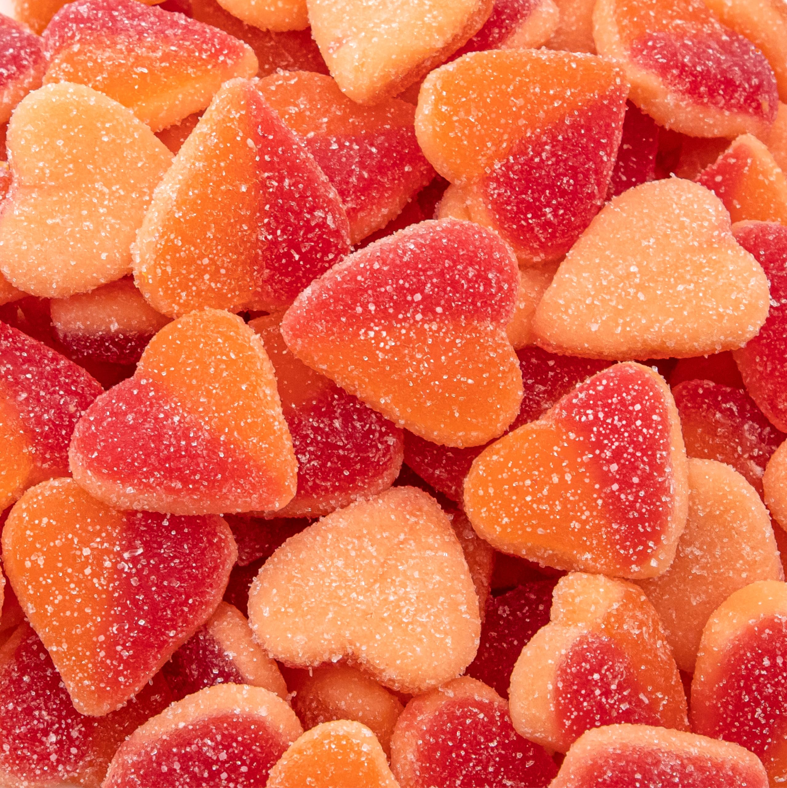 ILike Peach Hearts Gummy bag front shows dye-free peach flavor ideal for gifting