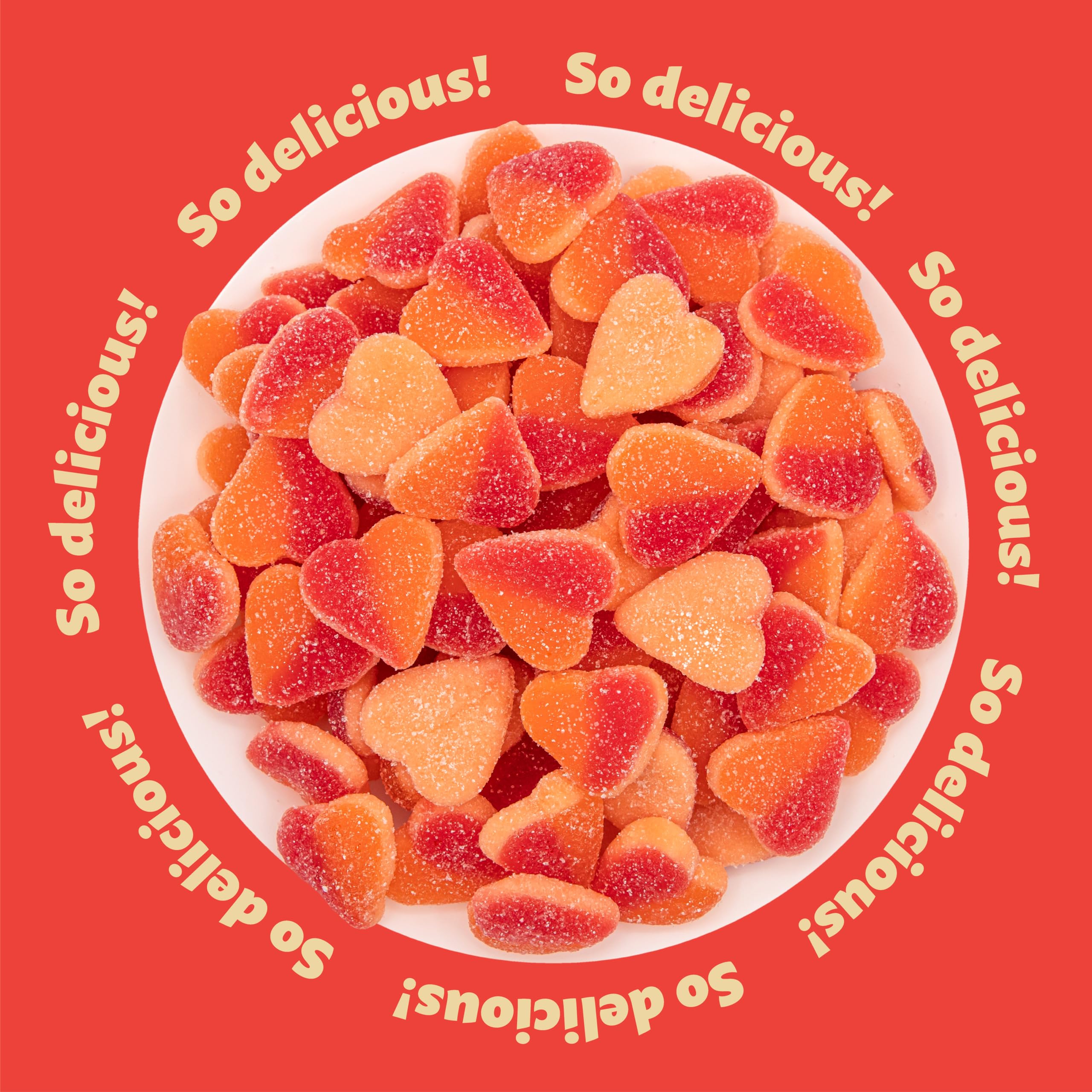 ILike Peach Hearts Gummy bag gift demonstrates ready-made party favors